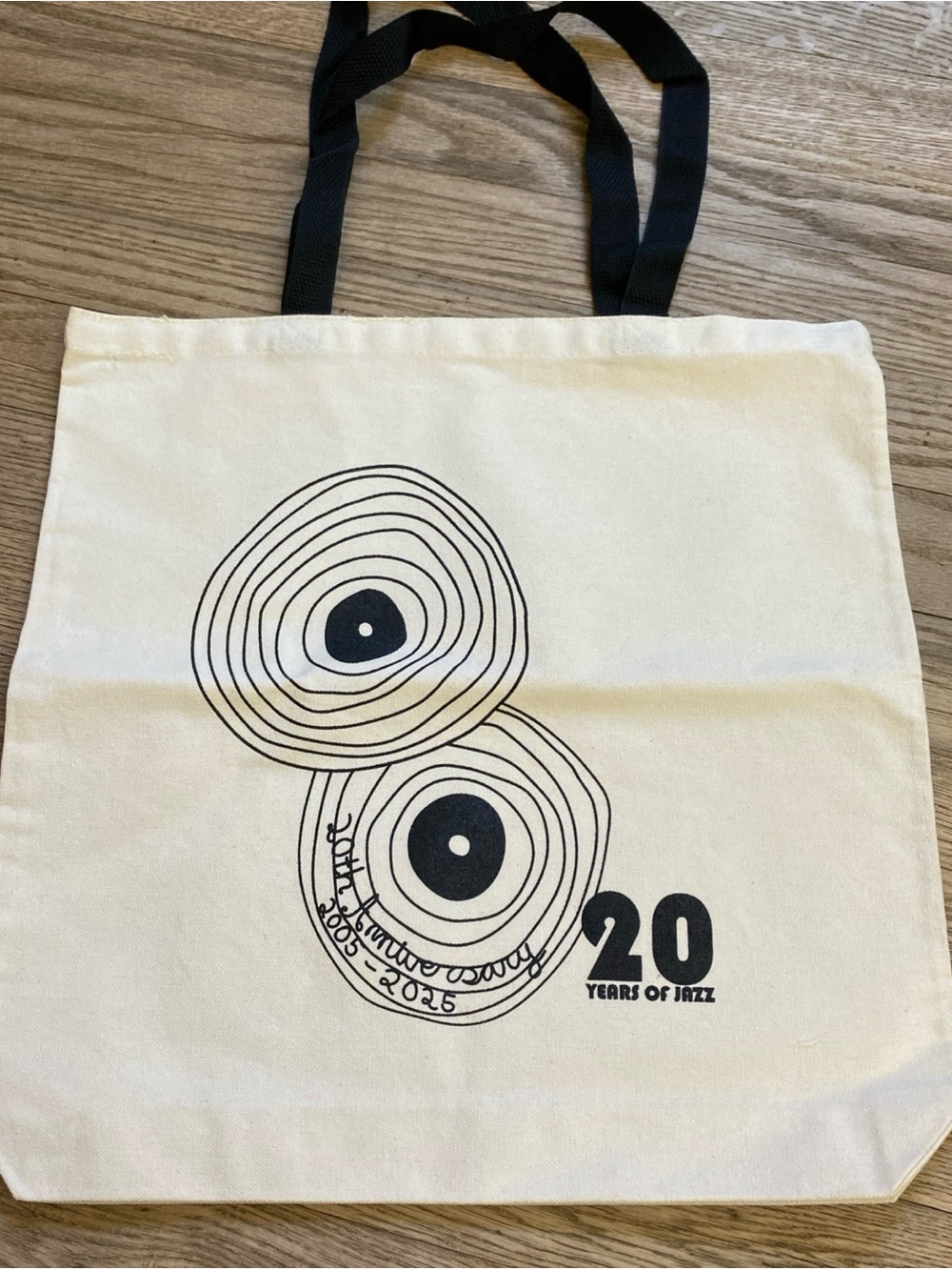 Firehouse 12 New Haven, CT 20 Years of Jazz  Anniversary Cotton Tote Bag